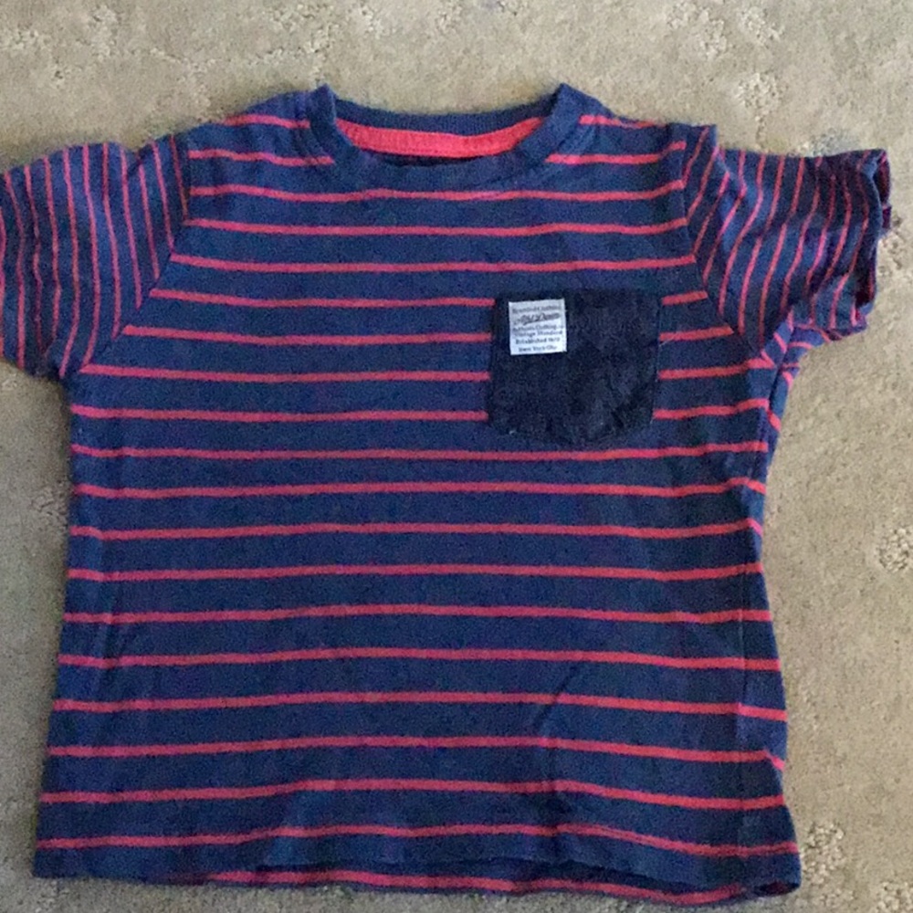 T-shirt Navy and red